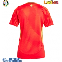 Spain Replica Home Shirt Ladies Euro 2024 Short Sleeve